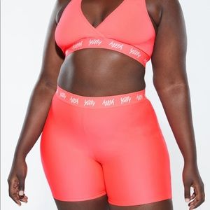YITTY Major Label Smoothing High Waist Short Lined (3X, Neon Pussy Pink)